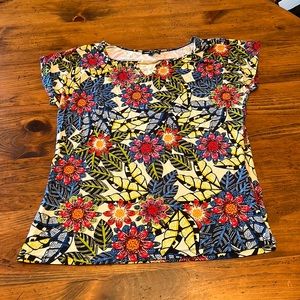 Cable & Gauge Short Sleeve Top Size Large